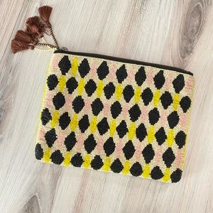 Anthropologie Beaded Clutch Purse